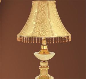 歐式布藝臺燈 鐵藝+布藝 STD8815