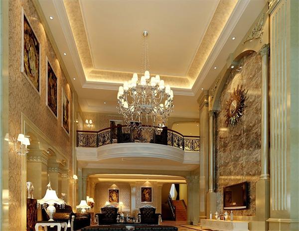 復(fù)式別墅客廳燈具設(shè)計定制案例