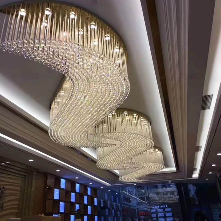 酒店大廳吊燈,源頭酒店燈具供應商直供
