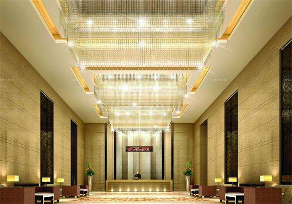 酒店工程燈具大堂生產廠家設計效果圖