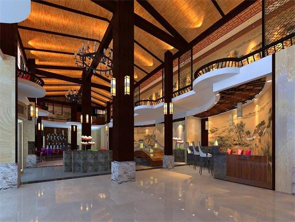 酒店大堂JD20078297定制中式大吊燈效果圖 一站式廠家發貨