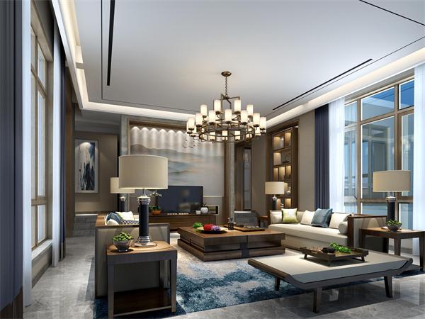 別墅客廳燈具廠家定制 鐵藝玻璃大型性總是吊燈供應