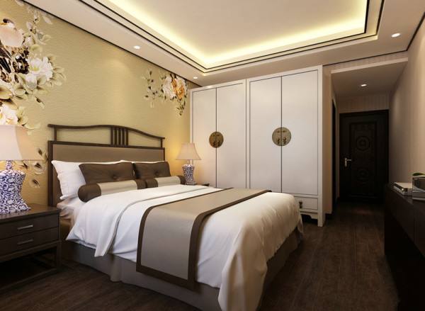 酒店客房燈具新中式風格無主燈設計效果圖 廠家供應