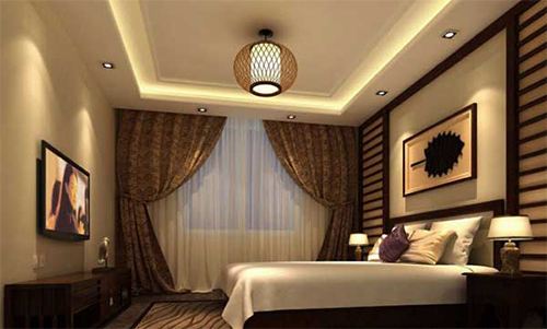 酒店客房新中式籠子吊燈定制 廠家生產臺燈供貨