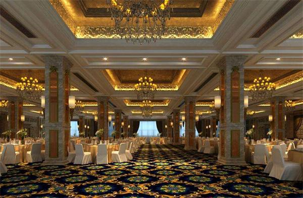 經典歐式風格酒店宴會廳大型吊燈廠家定制安裝效果圖