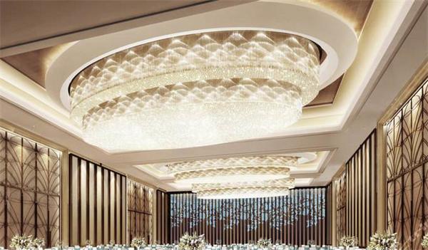 酒店大型宴會廳高檔優質水晶燈定制廠家一站式供貨