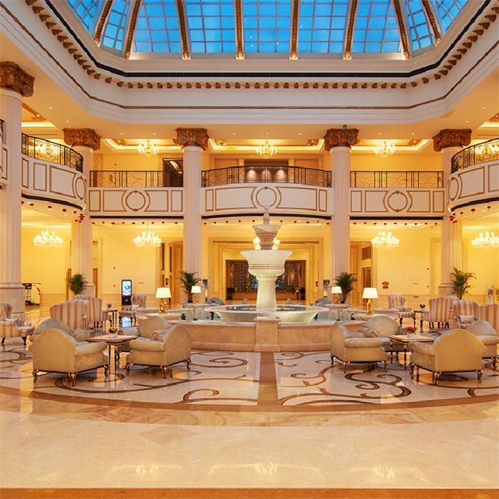 五星級酒店燈具_(dá)大堂水晶燈照明方案設(shè)計【孫氏照明】